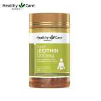 澳洲Healthy Care纳世凯尔HC大豆卵磷脂1200mg 100粒 鱼油伴侣 膳食营养补充剂