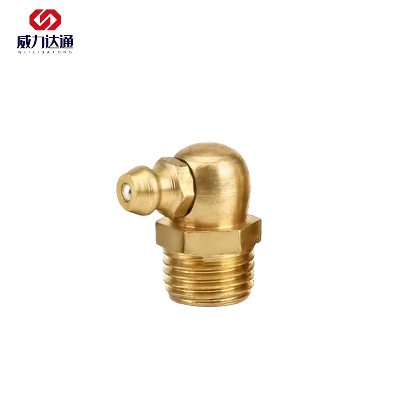 威力达通 铜黄油嘴 M6*1 90度 个高清大图