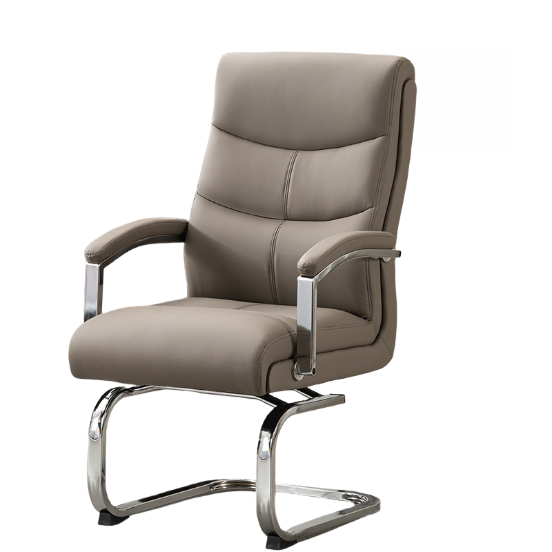 蕃蒂人体工学椅浅灰色把高清大图