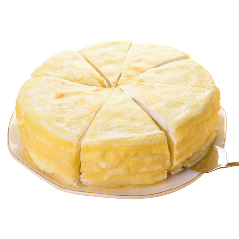 榴芒一刻 8英寸榴莲千层蛋糕745g 超多金枕果肉300g冰淇淋口感网红
