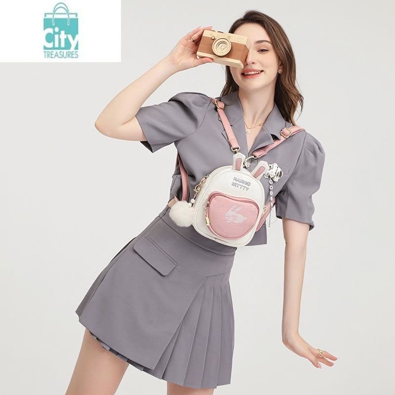 BANGDOU高级感小包包女2024新款潮双肩包女背包可爱女儿童百搭单肩斜挎包图片
