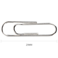 得力(deli)0037回形针 加厚电镀表层 29mm 200枚/盒 单盒装