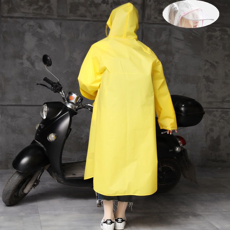优旋youeshone雨披时尚透明多功能成人男女学生雨衣电动车自行车长款