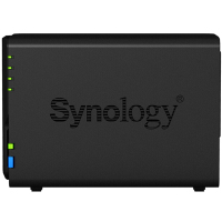 群晖(Synology)DS218 2盘位NAS网络存储服务器 (无内置硬盘)不规则体SATA接端口支持NAS盘红盘金盘