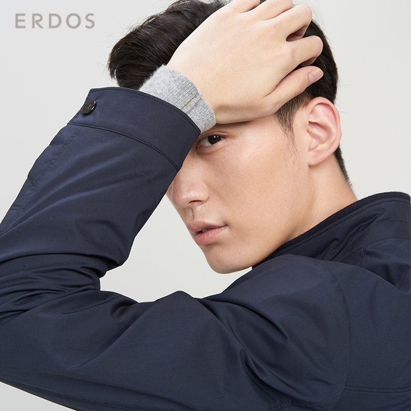 鄂尔多斯ERDOS 轻薄休闲男装外套春秋男式夹克