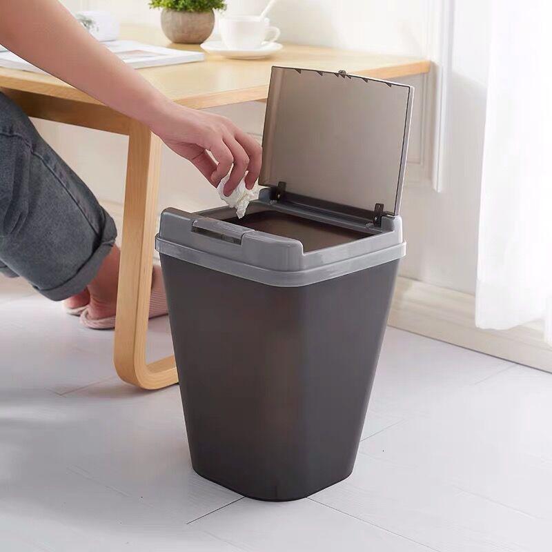 垃圾桶家用客厅卫生间卧室厕所厨房大号小号创意方形塑料筒
