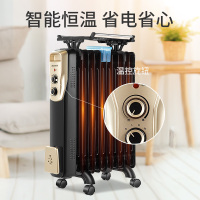 奥克斯(AUX)取暖器电油汀家用电暖器片13片加宽油丁防烫电热取暖气暖风机电暖气片 NSC-200-13F1