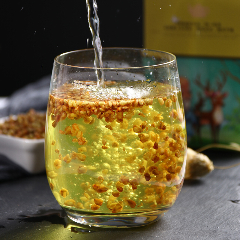 和茶原叶黑苦荞茶四川大凉山全颗粒散装麦香苦芥茶荞麦400g