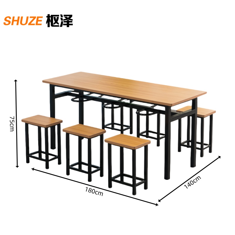 枢泽 餐桌 饭桌 一桌六凳 张