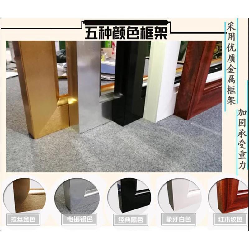 BONJEAN现代简约入户玄关干湿区隔断客厅屏风鞋柜采光工艺玻璃小户型折屏高清大图