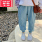 可莉允女童运动裤2022冬季新款韩版洋气束脚裤宝宝加绒保暖休闲裤保暖裤