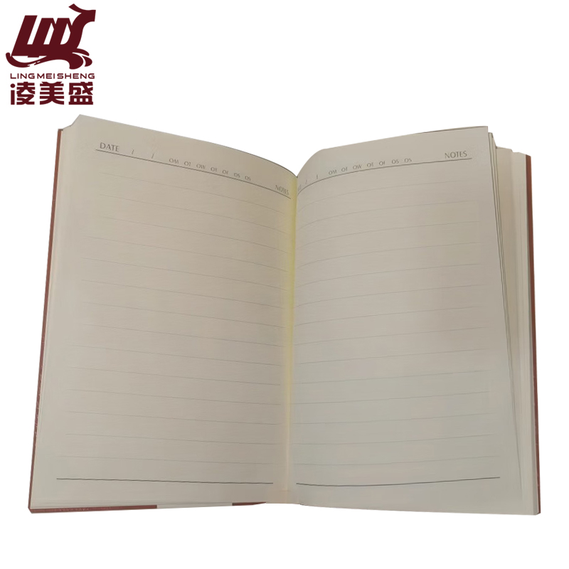 凌美盛 皮面A5商务笔记本 25K记事本 25-96-1棕色 可定制印刷/本高清大图