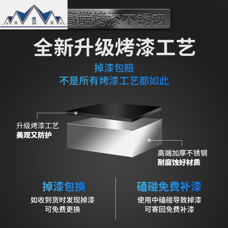 不锈钢厨房置物架黑色烤漆跨窗刀架筷笼调料架网篮架碗碟架收纳架_1_736 黑色烤漆40CM方杆子