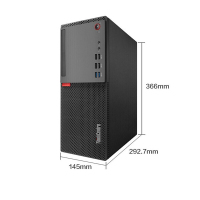 联想(lenovo)E76X台式电脑23.8寸显示器(I5-9400 8G 1T 集显 DVD刻录 定制win7)