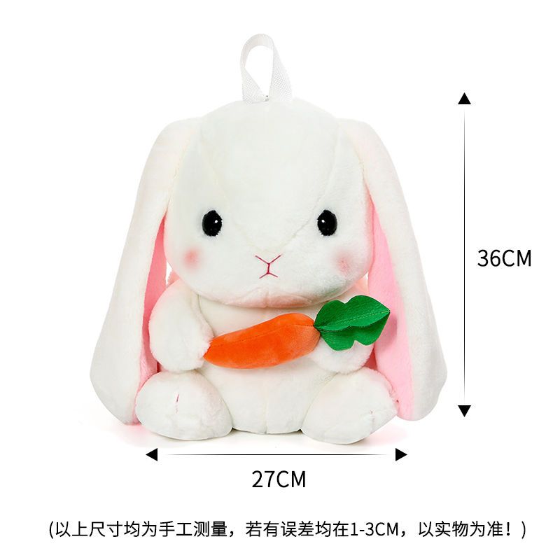 长耳朵兔子暖手插手抱枕毛绒玩具可爱生日礼物女生玩偶布娃娃公仔 大头企鹅-可插手包包款-33CM