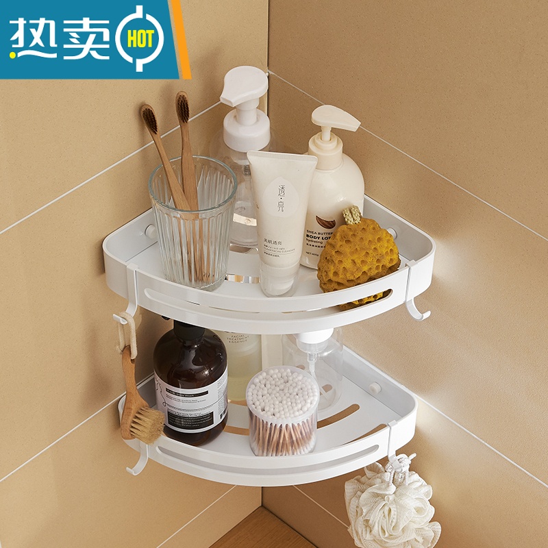 敬平毛巾架免打孔卫生间日式浴室置物架挂架卫浴五金挂件太空铝浴巾架 A款 圆杆浴巾架60cm高清大图