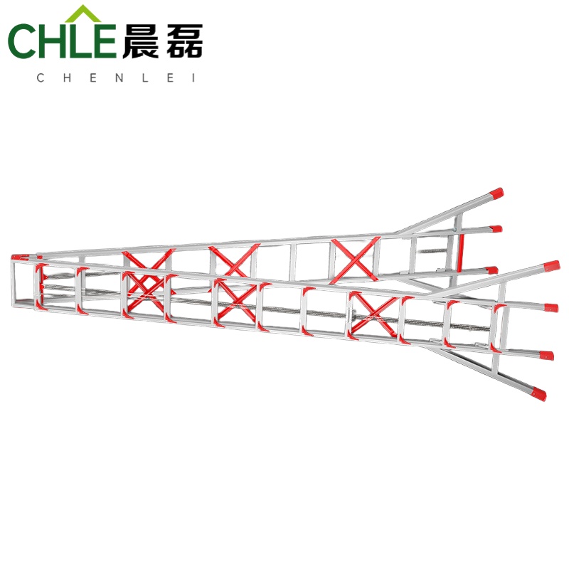 晨磊铝合金人字梯十一步/个高清大图