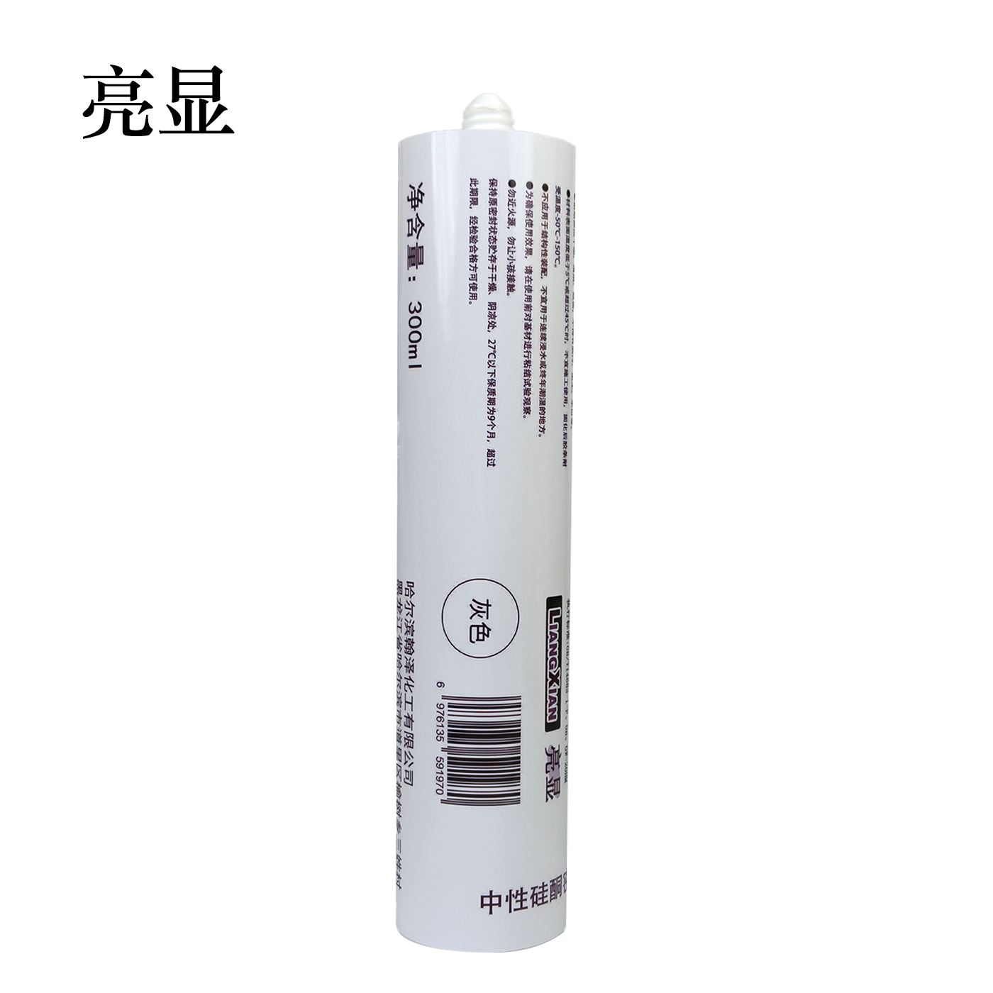 亮显 中性硅酮密封胶 L-172 灰色 300ml/支高清大图