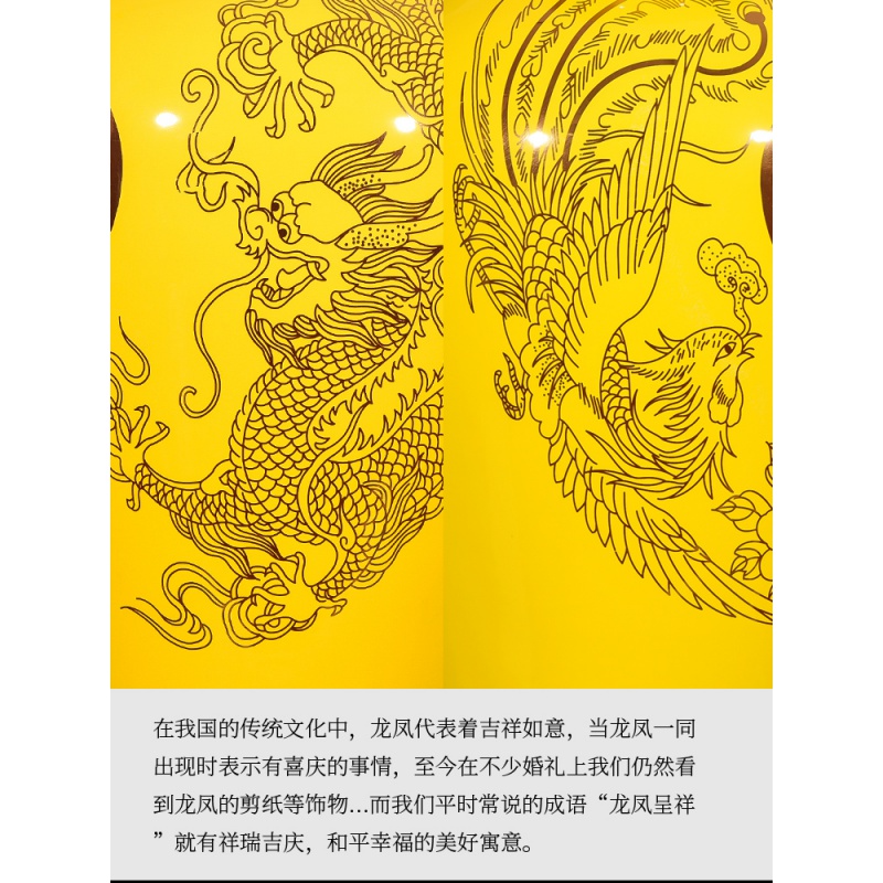 景德镇陶瓷色进宝落地大花瓶中式客厅公司摆件大号特大开业 三维工匠 1米2黄进宝一个高清大图