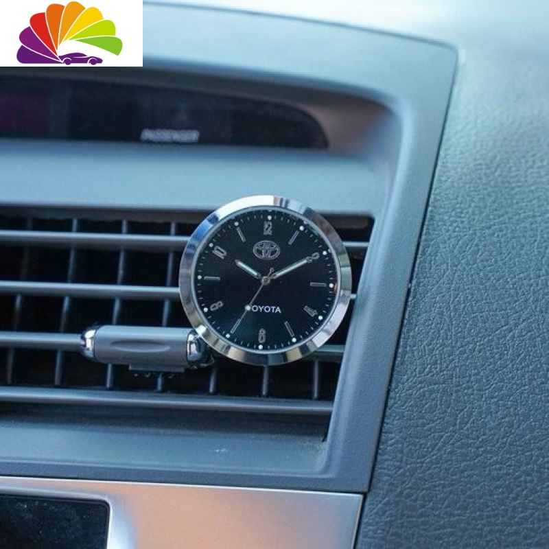 汽车车载夜光时钟仪表台钟表车内饰电子钟石英表摆饰改装时间表别克