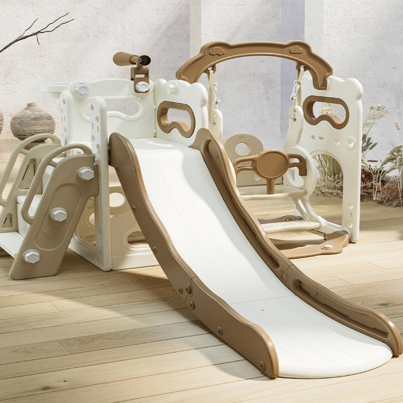 智扣滑滑梯儿童室内家用小型婴儿攀爬架2到10岁家庭宝宝滑梯秋千_顽皮