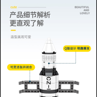 森宝积木 中国航天模型火箭玩具月球火星探测器空间站 超萌火箭队-长征一号 203013