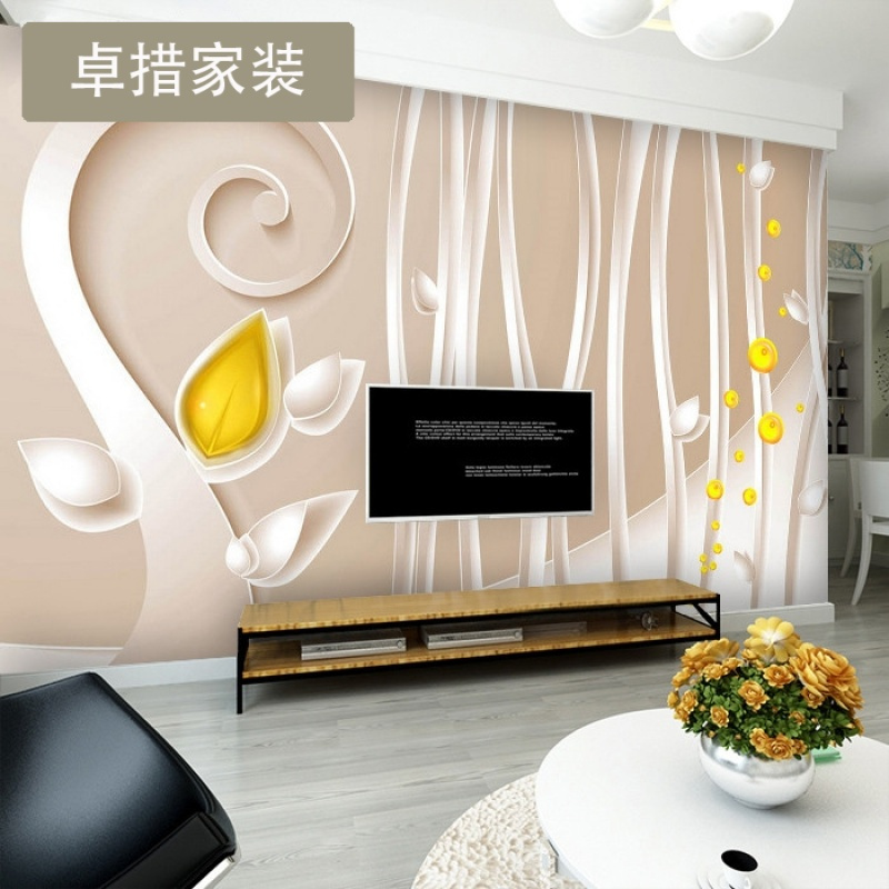 3D电视背景墙纸壁纸壁画3d立体无纺布现代个性简约欧式无缝壁布壹德壹