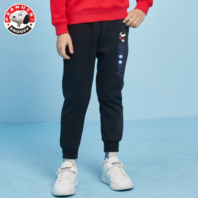 史努比(SNOOPY)儿童裤子春秋男童长裤新款棉宝宝运动裤子女童休闲裤SNK117
