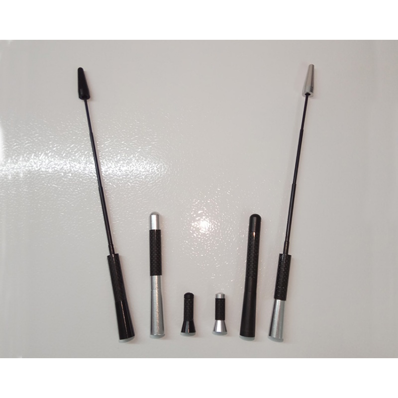 汽车改装碳纤天线车用装饰超短收音碳纤天线改装装饰天线通用强信号