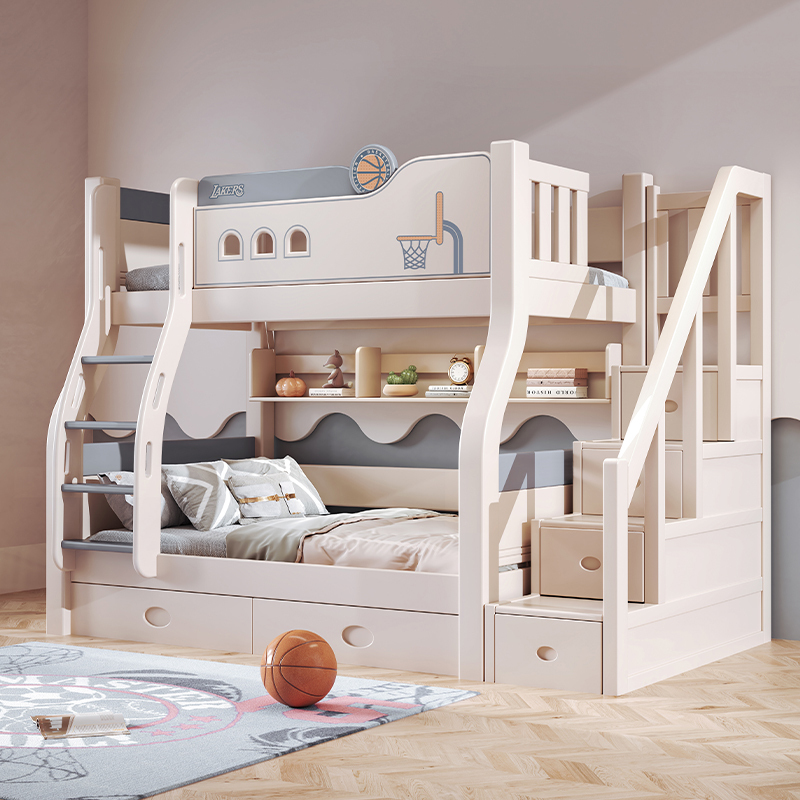 床双层床实木高低床成人床大人床成年床多功能母子床上下铺木床双人床