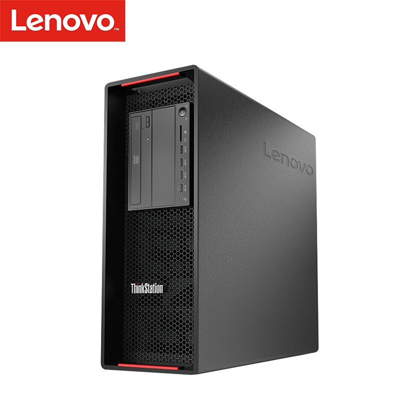 联想ThinkStation P720 图形工作站+27英寸液晶 设计建模 台式电脑 4210R*2 64G 512GSSD+2T SATA RTX4000 8G 定制