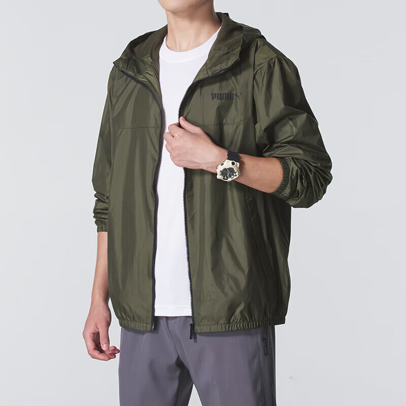 彪马(PUMA)男装新款时尚休闲舒适上衣梭织夹克外套691345-01 ZP高清大图