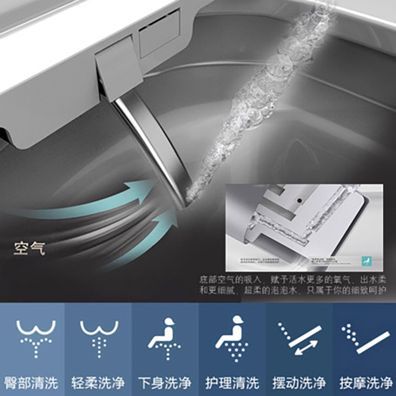 FAENZA法恩莎卫浴智能马桶即热式全自动冲洗家用坐便器多功能座便器F21