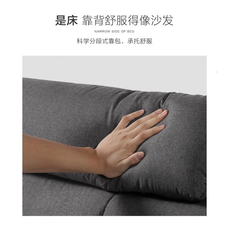 可拆洗布艺床小户型软包布床卧室双人床现代简约榻榻米北欧风婚床 单床+2柜子1500mm*2000mm组装式箱体床