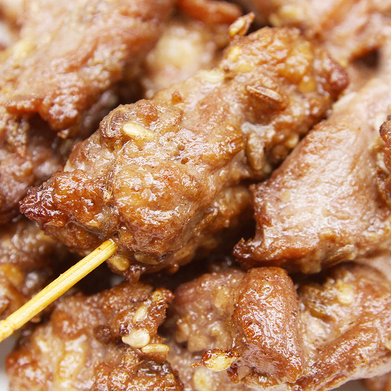 大庄园香嫩羊肉串300g*3袋牙签肉烤串空气炸锅高清大图