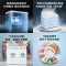 海尔(Haier)213升卧式冰柜冷柜 大冷冻小冷藏冰箱 双温储鲜双重抗菌 100h断电保护FCD-213GHXPD