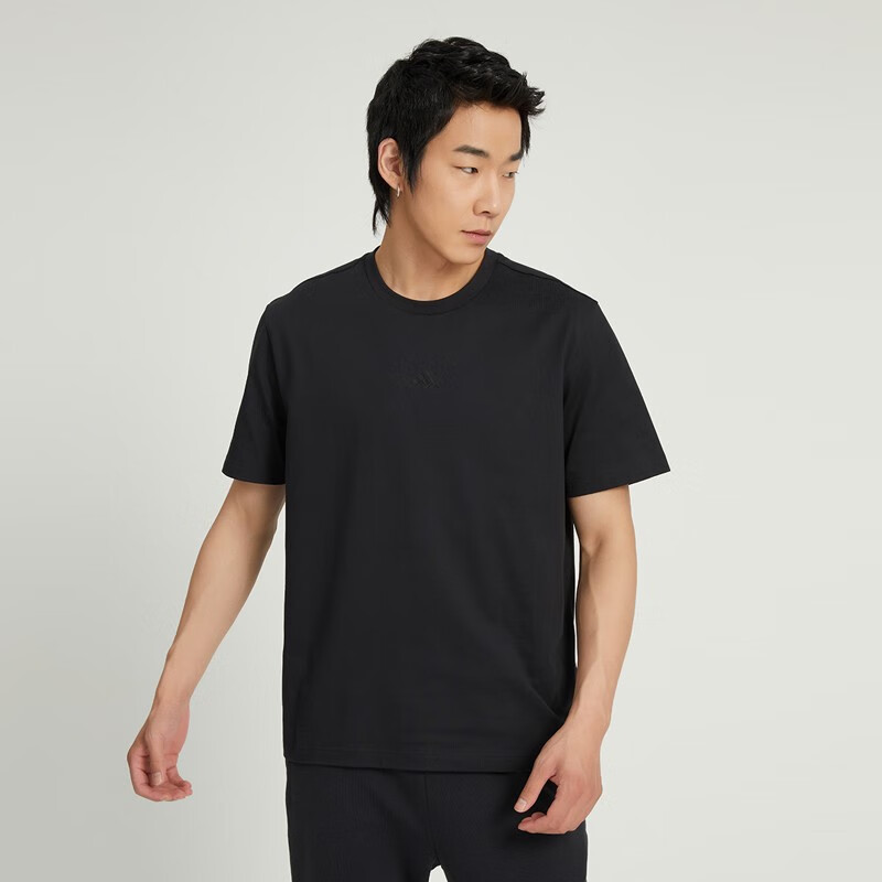 阿迪达斯 (adidas)男子ST GF GFX TEE圆领短T恤 IA8129 黑色