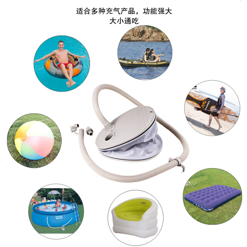 脚踩充气泵抽气泵橡皮艇船皮划艇打气筒充气脚踩泵充气船脚踏泵