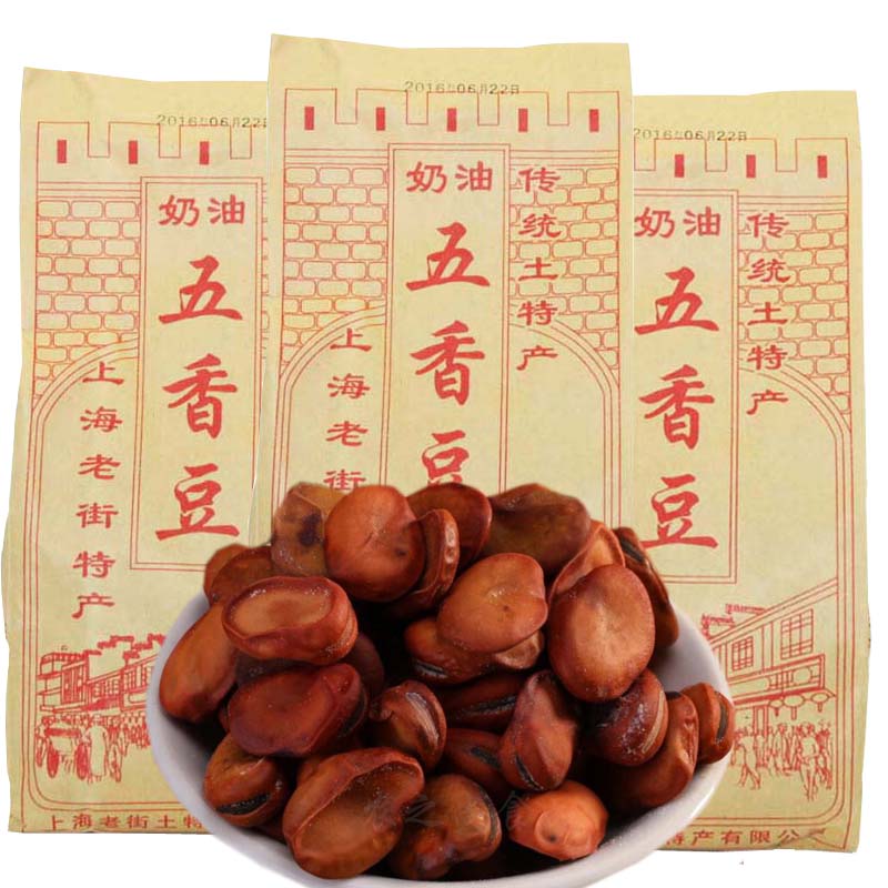 上海特产奶油五香豆260克袋装蚕豆城隍庙老街豆茴香豆类