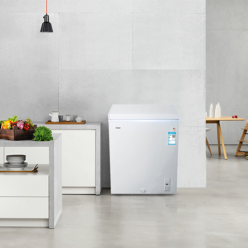 海尔（Haier）BC/BD-142HT 142升家用冰柜 冷藏冷冻转换柜 顶开门小型迷你冰箱 节能单温卧式冷柜