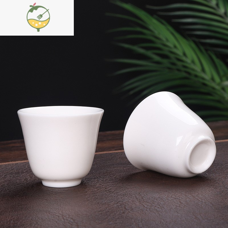 yicheng白酒杯家用陶瓷祭祀三钱杯酒杯白一口杯