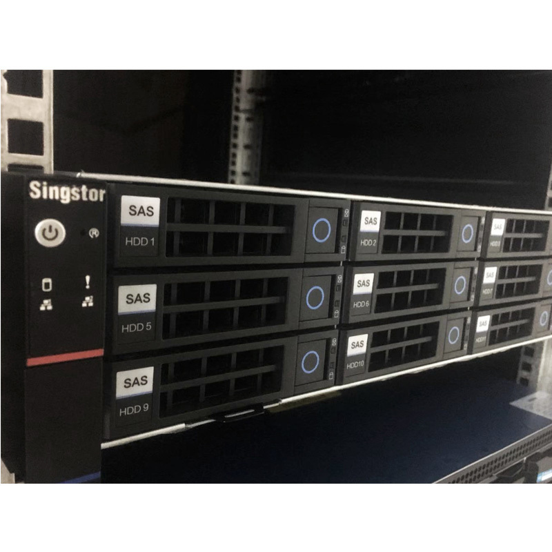 鑫云SS300G-12A万兆光纤NAS网络存储服务器 4K多机共享磁盘阵列 升级至四万兆 整机48TB