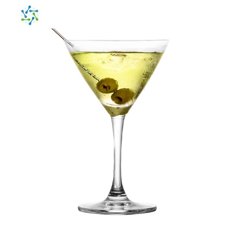 马天尼杯鸡尾酒杯 水晶玻璃 马提尼杯三角杯子 酒吧酒杯 高脚杯 三维