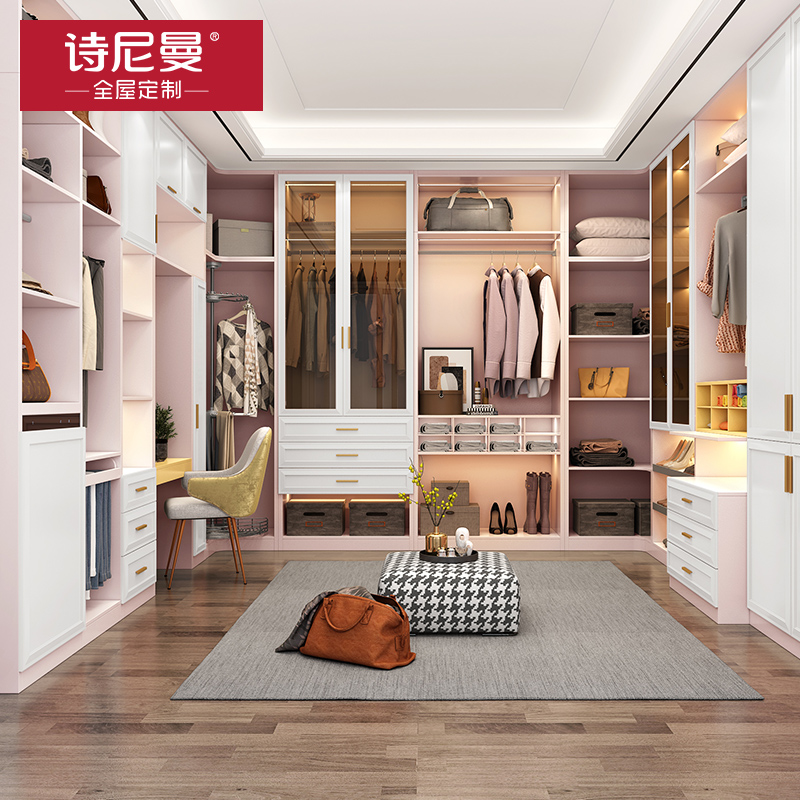 诗尼曼全屋定制新中式卧室整体衣柜定制现代简约推拉门衣帽间定做视频