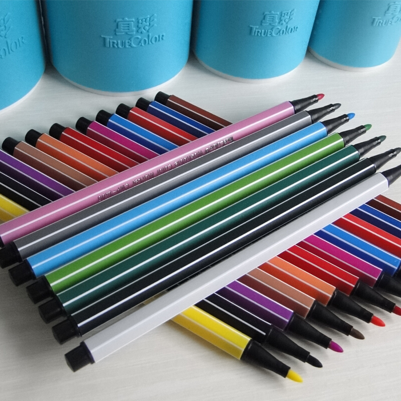 真彩cwp26003636色可水洗水彩笔一筒装