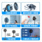 美的(Midea)电风扇家用落地扇台地两用遥控大风力摇头节能七叶电扇可定时易拆洗广角送风SAG30KR 黑色