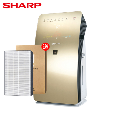 夏普 (Sharp)空气净化器 KC-CE50-N 家用 遥控 除霾 除菌 除甲醛 无雾加湿 净化器