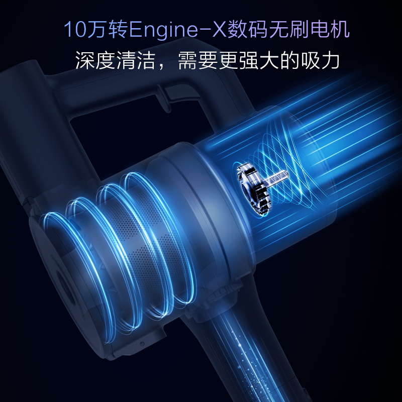 小米生态链睿米无线吸尘器 家用小型手持小狗猫毛吸尘器除菌除螨吸拖一体机ZERO