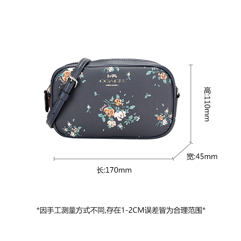 COACH 蔻驰 奢侈品 女士小号印花皮革单肩斜挎包腰包两用包 91179 IMCAH