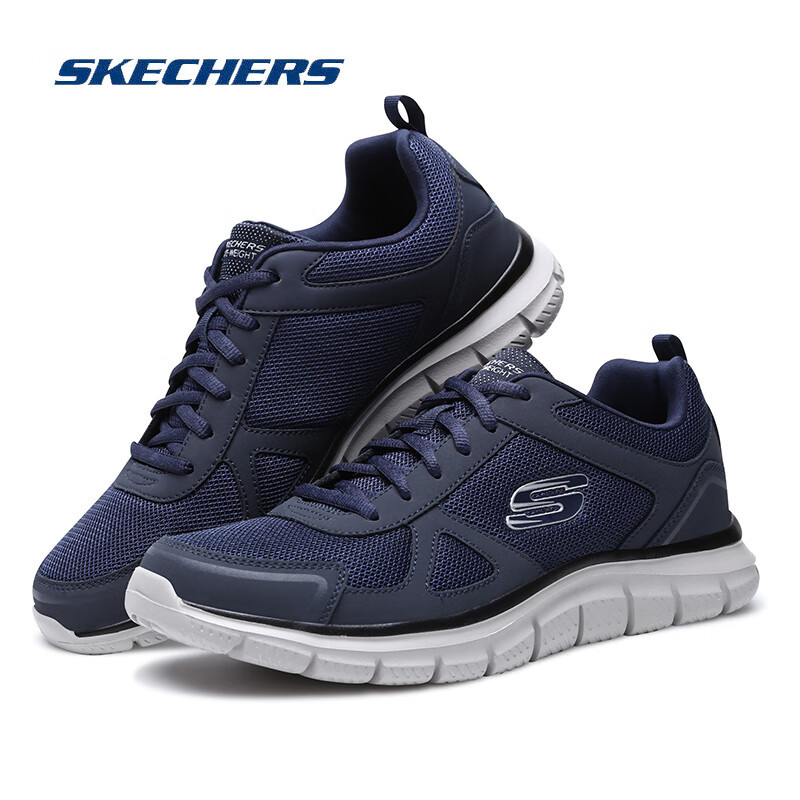 斯凯奇skechers男鞋黑武士运动鞋夏季网面透气减震跑步鞋男跑鞋52631